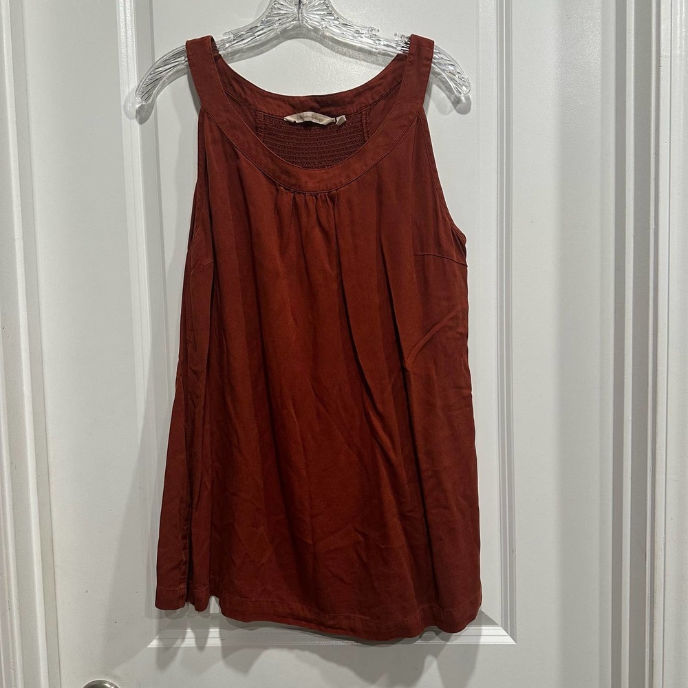 Soft Surrounding Large Razor Back Top Brown Sleeveless Cami Soft Basic